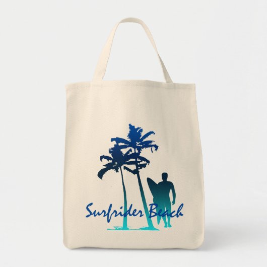 Surfrider Beach Hawaiian Palm Tree Blend Tote Bag (Voorkant)