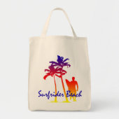 Surfrider Beach Hawaiian Palm Tree Blend Tote Bag (Voorkant)