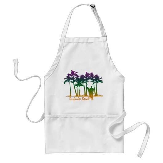 Surfrider Beach Koksjas Standaard Schort (Voorkant)
