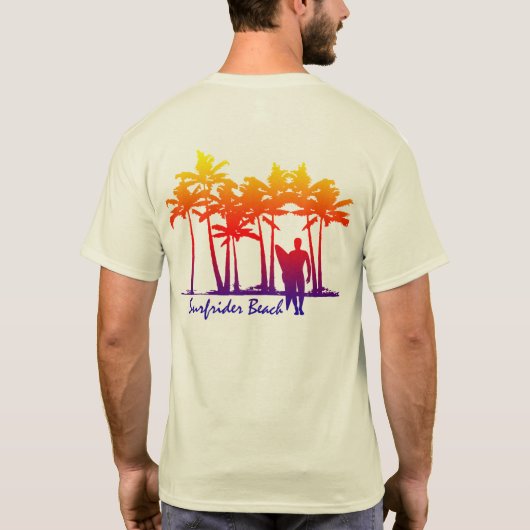 Surfrider Beach Mannen T-shirt (Achterkant)