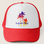Surfrider Beach Two-Tone Trucker Hat Trucker Pet (Voorkant)