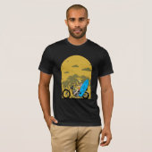 Surfrijder Motorfiets Strand Avontuur T-shirt (Voorkant volledig)