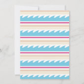 Surf's er op! Pak een golf Surf Blue Beach Girls Kaart (Achterkant)