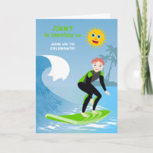 Surf's hoog jongen Verjaardagsfeestje
