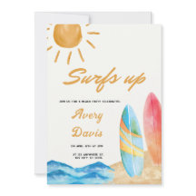 Surfs omhoog Beach boy Verjaardagsfeestje