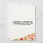 Surfs omhoog Beach boy Verjaardagsfeestje Kaart (Achterkant)