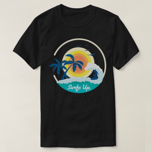 Surfs omhoog Tshirt (Design voorkant)