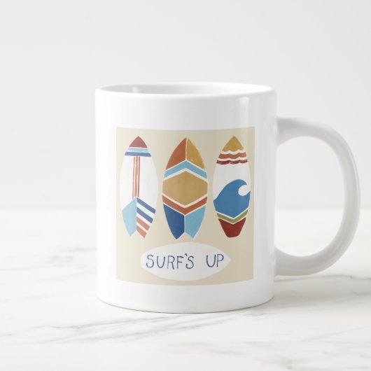 Surf's Op! Surfplanken Grote Koffiekop (Rechts)