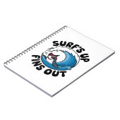 Surf's Op, Vins Uit - Cool Surf Design Notitieboek (Linkerzijde)