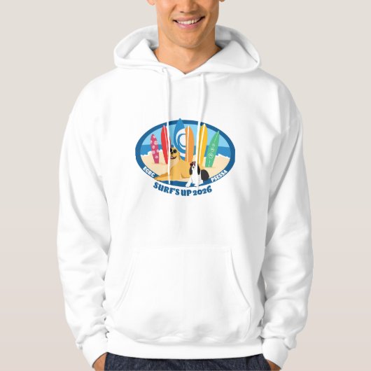 Surfs Up 2026-trui Hoodie (Voorkant)