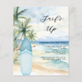 Surf's Up Beach Surfboard Summer Party uitnodiging (Voorkant)