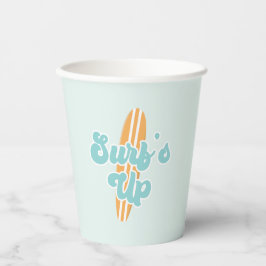 Surfs Up Beach Verjaardag Papieren Bekers