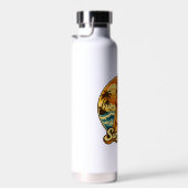 Surf's Up Bikini Pin-Up | Retro Surf Shop Graphic Waterfles (Rechts)