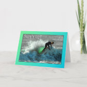Surf's Up! Birthday Card Kaart (Voorkant)