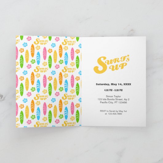 Surf's up boy Verjaardagsfeestje (Binnen)