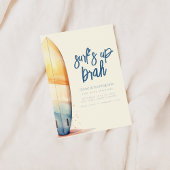 Surf's Up Brah Surfing Beach Verjaardagsuitnodigin Kaart