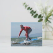 Surf's Up Briefkaart (Staand voorkant)