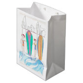 Surfs Up-cadeauttas Medium Cadeauzakje (Voorkant Gekanteld)