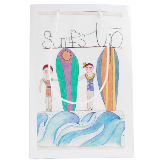 Surfs Up-cadeauttas Medium Cadeauzakje (Voorkant)
