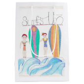 Surfs Up-cadeauttas Medium Cadeauzakje (Achterkant)