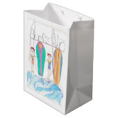 Surfs Up-cadeauttas Medium Cadeauzakje (Achterkant Gekanteld)