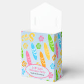 Surf's up Girly Verjaardagsfeestje Bedankdoosjes (Geopend)