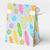 Surf's up Girly Verjaardagsfeestje Bedankdoosjes (Achterkant)