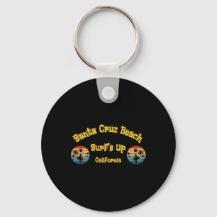 Surf's Up Grappig Strand Vintage Surfen Schedel Ke Sleutelhanger