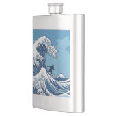 Surf's Up, Kanagawa – De Grote Golf Kat Surfer Flacon (Links)
