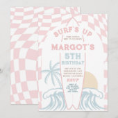 Surf's Up Modern Surfboard Beach Verjaardagsfeestj Kaart (Voorkant / Achterkant)