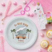 Surf's Up Ocean Wave Verjaardagspapier Bord (Feest)