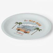 Surf's Up Ocean Wave Verjaardagspapier Bord (Gekanteld)