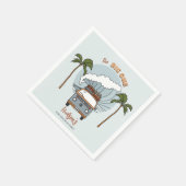 Surf's Up Ocean Wave Verjaardagsservetten Servet (Hoek)