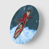 Surf's Up Round Clock Ronde Klok (Hoek)