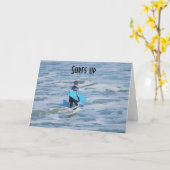 SURFS UP so ENJOY YOUR BIRTHDAY! Kaart (Gele Bloem)