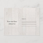 Surfs Up-spandoek & bord Witte Houten Strandfeest Uitnodiging Briefkaart (Achterkant)