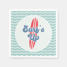Surfs Up Strand Verjaardag Servet