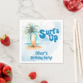 Surf's Up Summer Beach Verjaardagsfeestje Servet (Insitu)