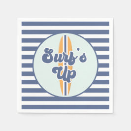 Surf's Up Surfboard Strand Verjaardag Servet