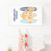 Surf's Up Surfboard Strand Verjaardag Spandoek (Insitu)