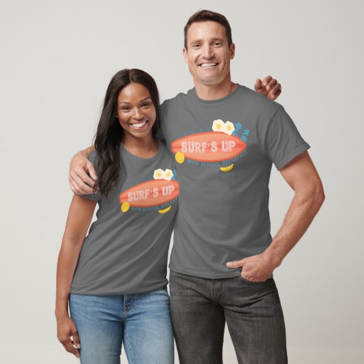 Surfs Up With Schoold Breakfast National Food funn T-shirt (Unisex)
