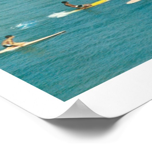  surfscène uit Florida, jaren '60 Poster (Hoek)
