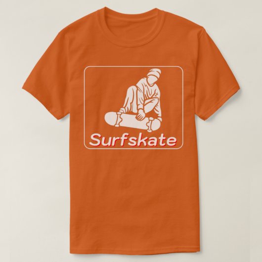 Surfschaat Schaats Surf T-shirt (Design voorkant)