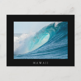 Surfschaatgolf, Hawaii, zwart briefkaart