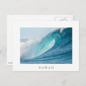 Surfschacht, Hawaii, wit briefkaart (Voorkant / Achterkant)