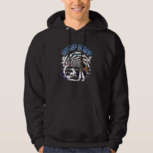 Surfshop Surfende Golf Kerel Hoodie (Voorkant)