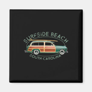 Surfside Beach South Carolina Vintage Surfen Desi Magneet