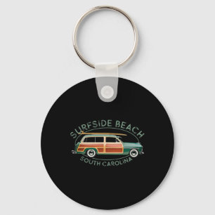 Surfside Beach South Carolina Vintage Surfen Desi Sleutelhanger