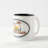 Surfside Beach. Tweekleurige Koffiemok (Voorkant rechts)
