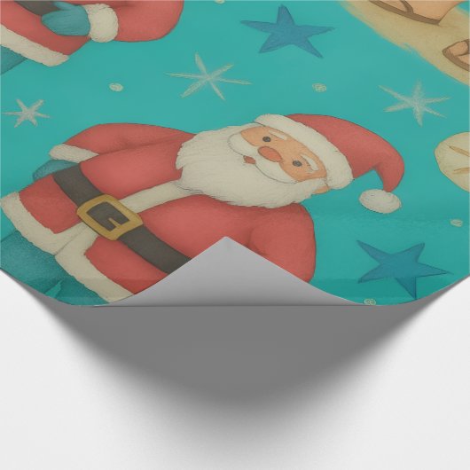 SurfSide Santa Stroll Cadeaupapier (Hoek)